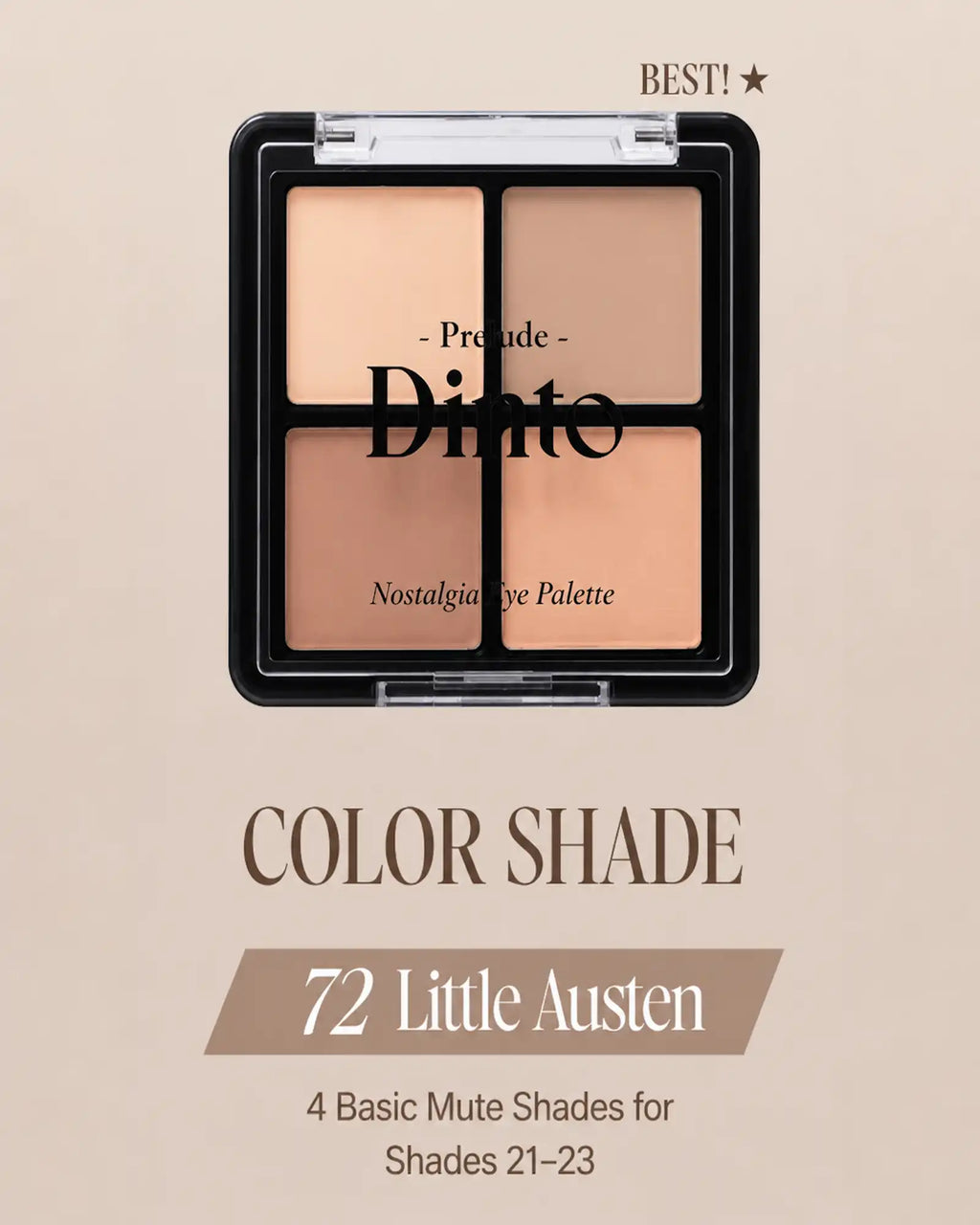 Dinto - Nostalgia Eye Palette - 72 Little Austen