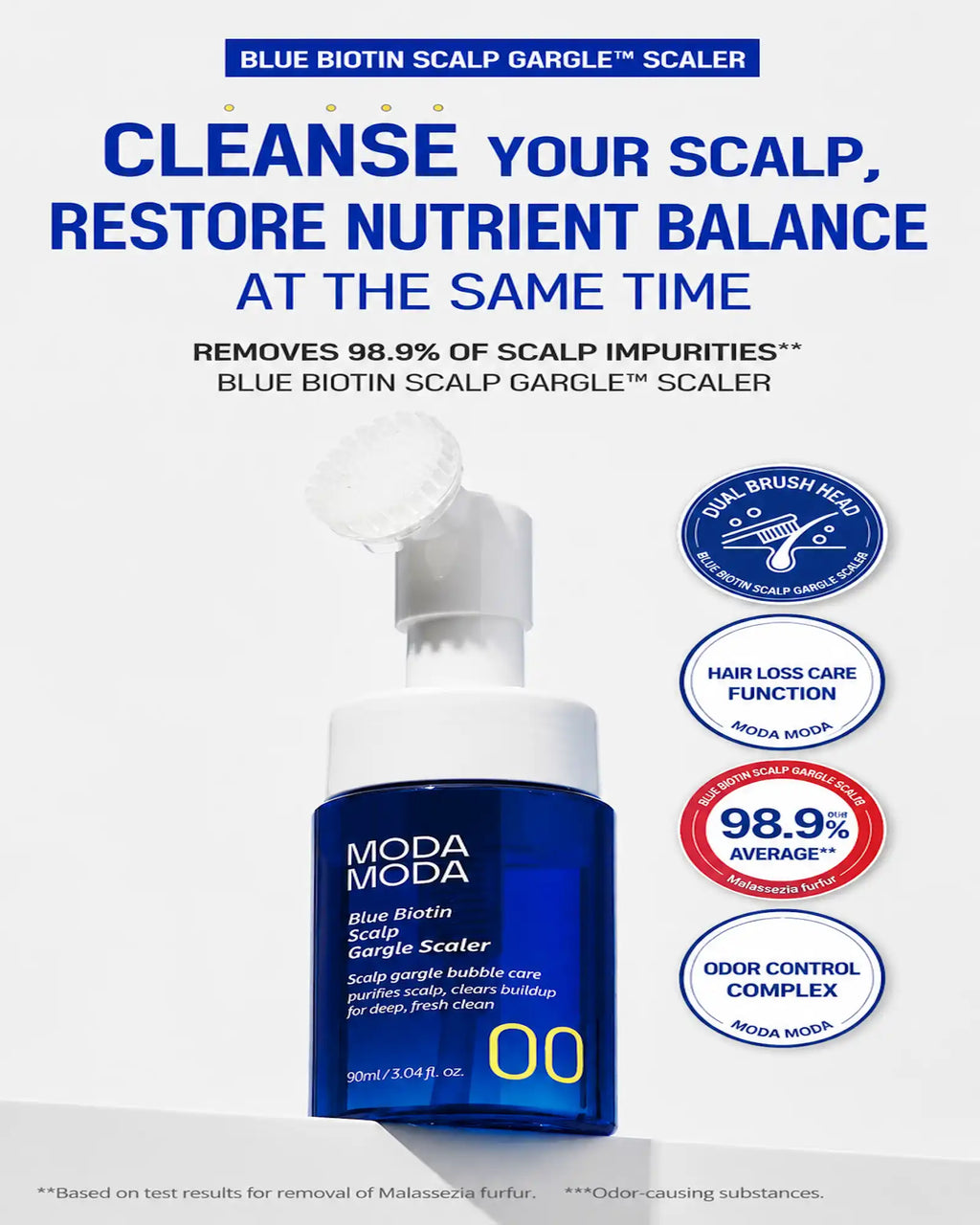MODA MODA Blue Biotin Scalp Gargle Scaler