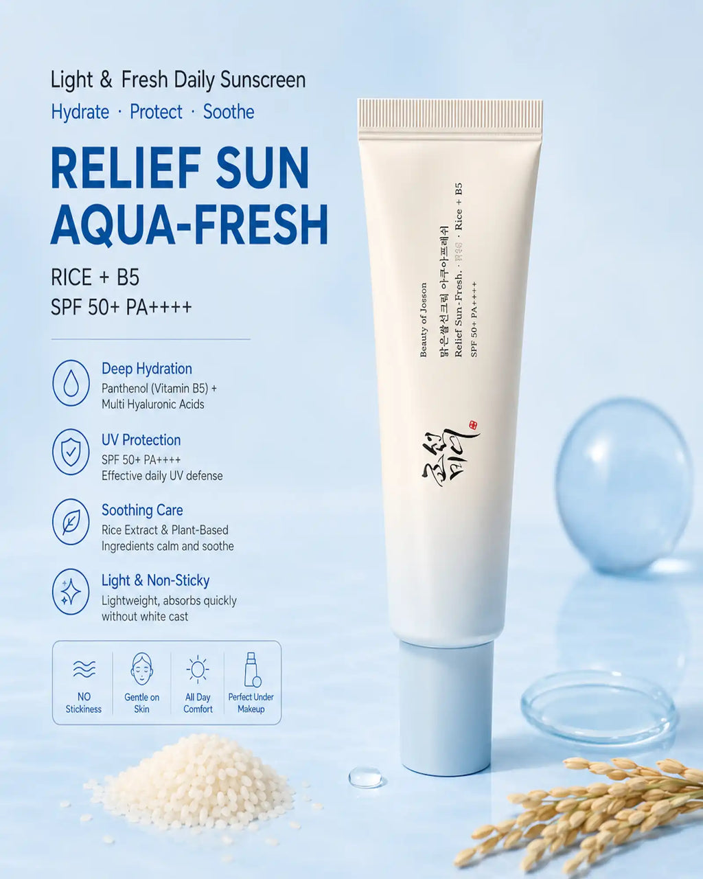 Beauty of Joseon - Relief Sun Aqua-Fresh SPF50+ PA++++