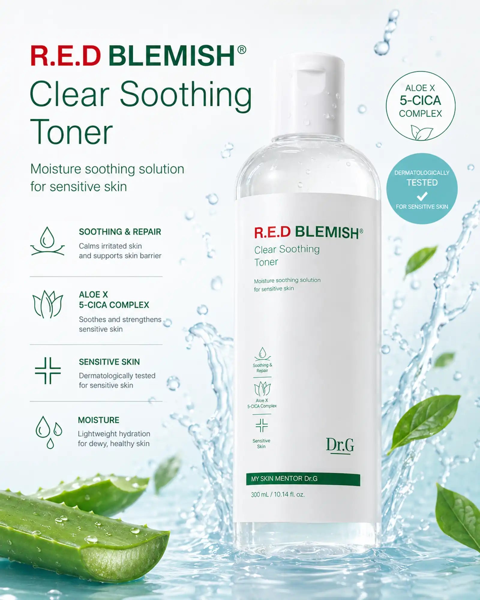 Dr.G - R.E.D Blemish Clear Soothing Toner 300ml