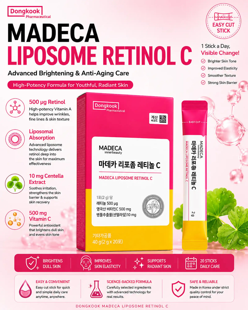 Dongkook - MADECA Liposomal Glutathione C (20 Sticks)