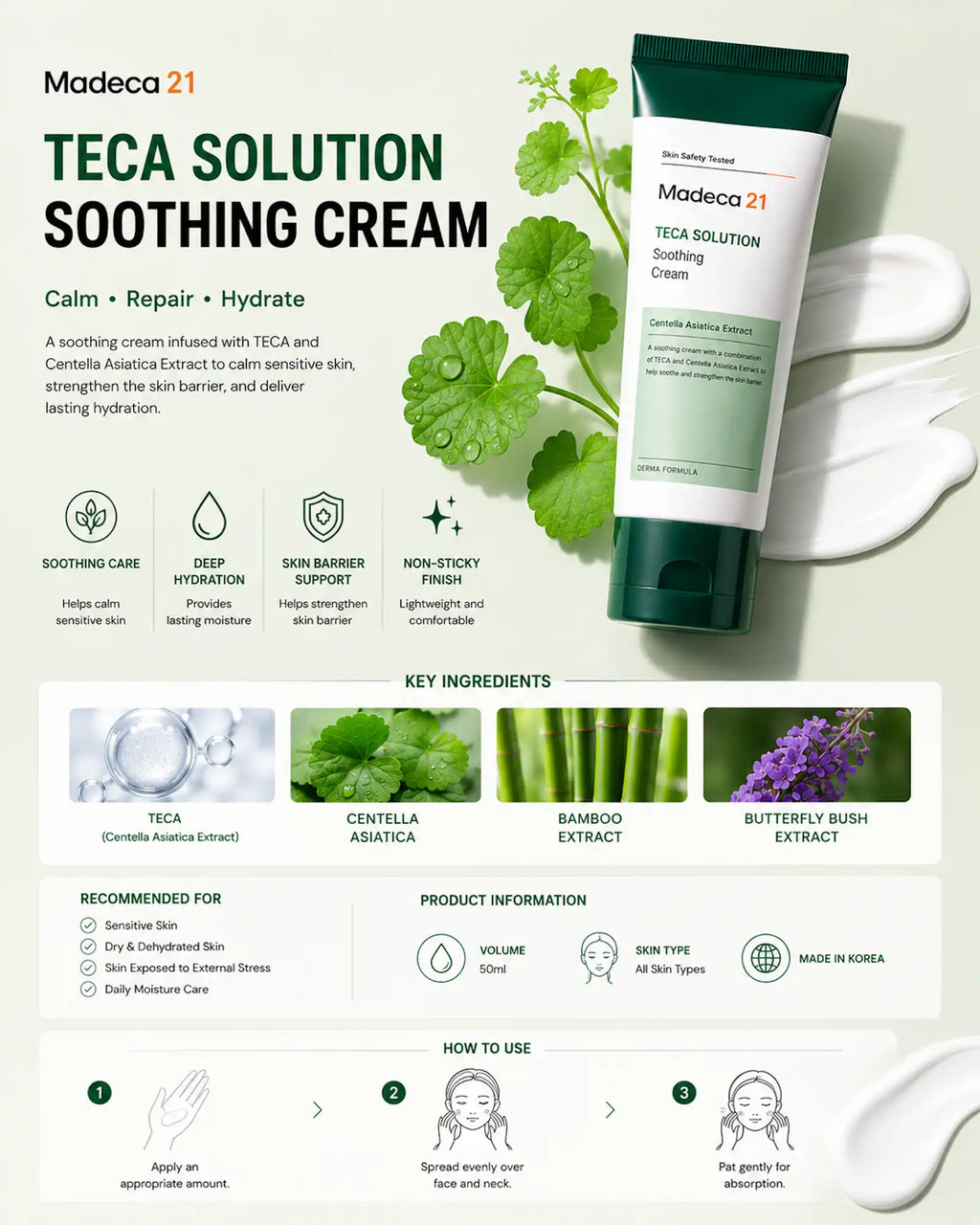 Madeca21 - TECA Solution Soothing Cream 50ml