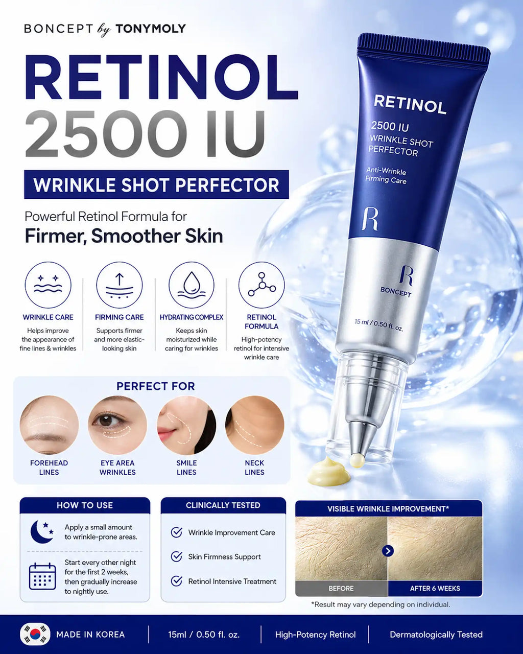 BONCEPT - RETINOL 2500 IU Wrinkle Shot Perfecter (15ml)