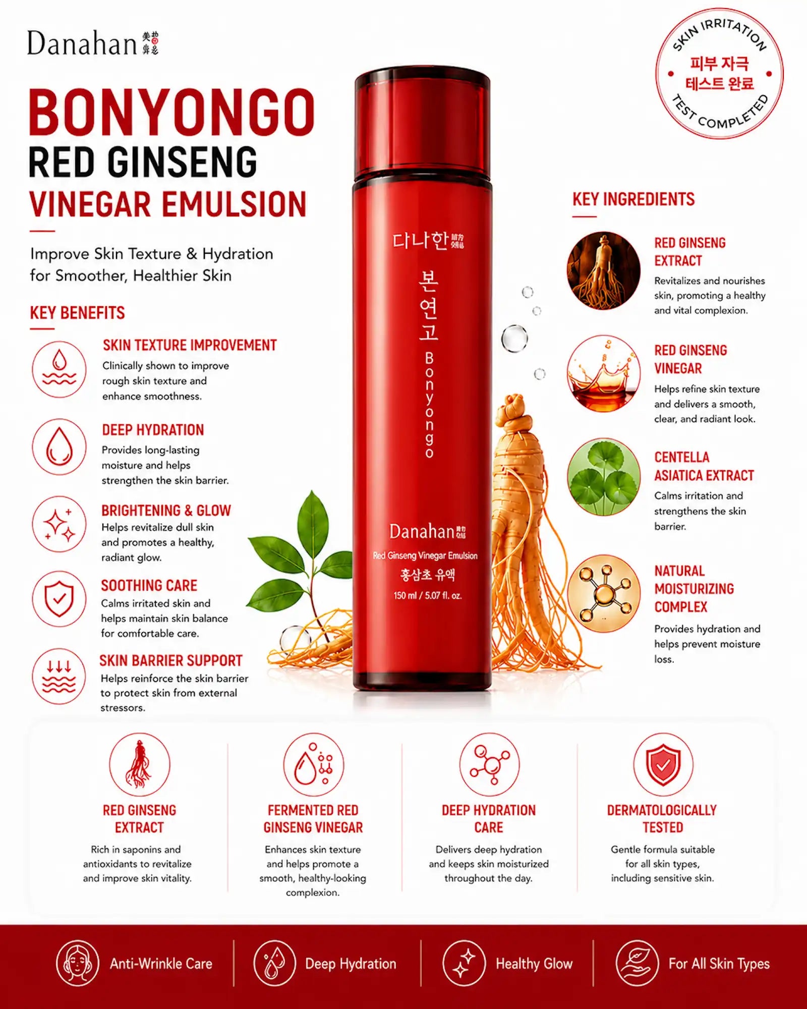 Danahan - Bonyongo Red Ginseng Vinegar Emulsion 150ml