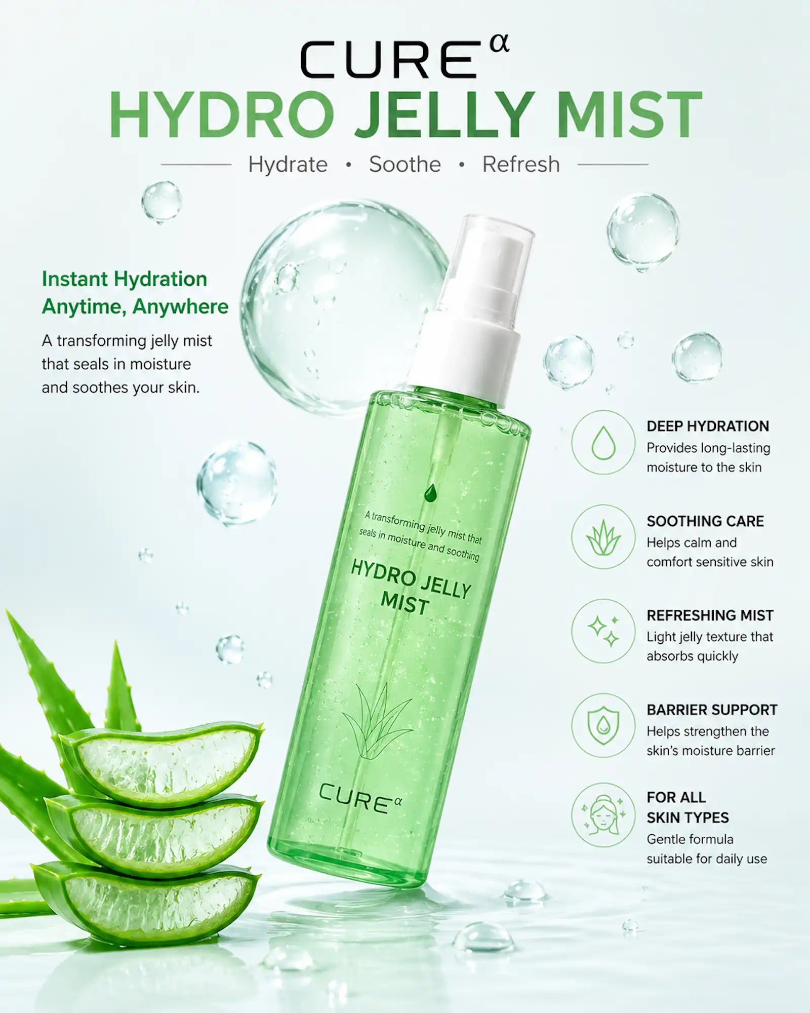 KJM Aloe - CURE Hydro Jelly Mist