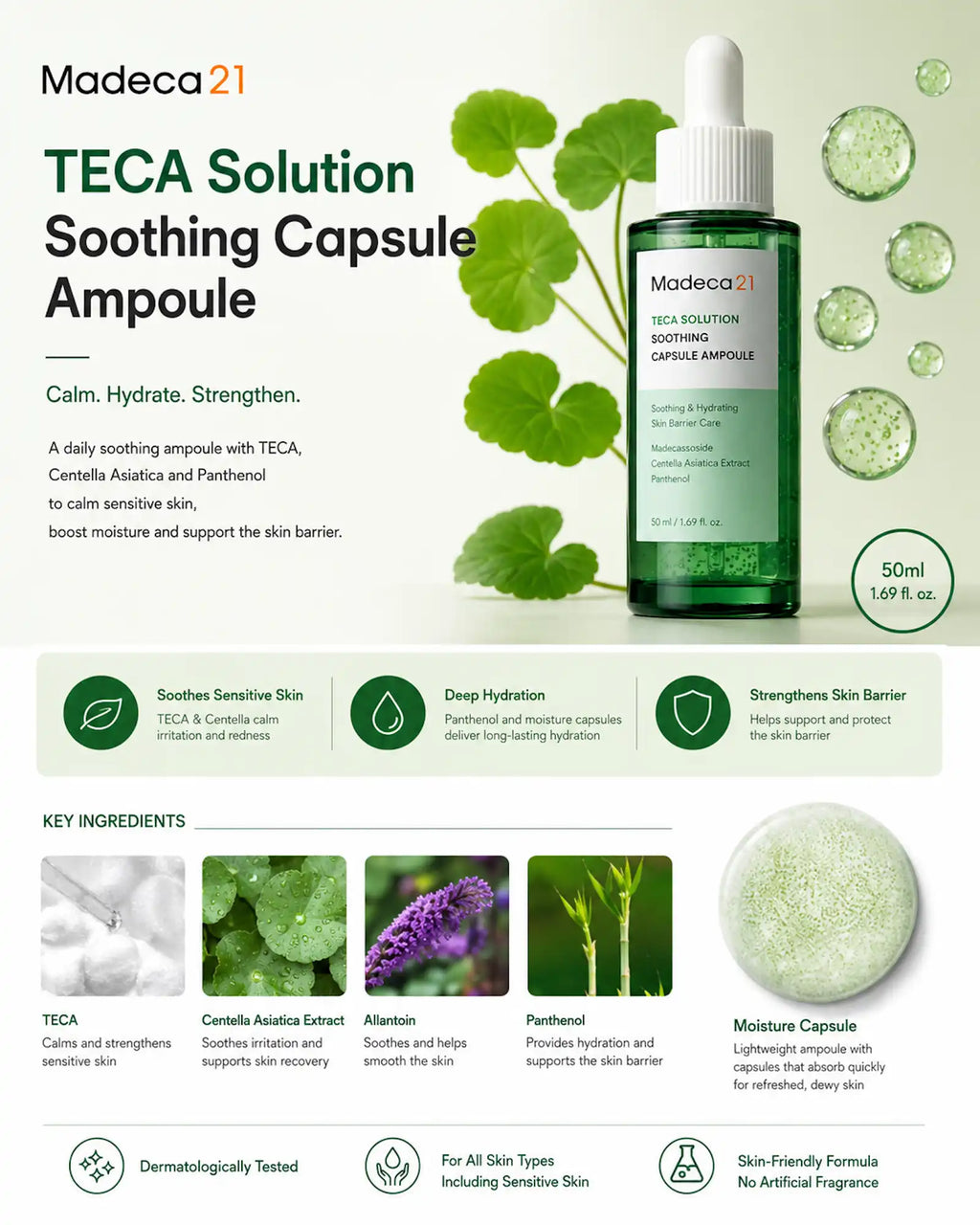 Madeca21 - TECA Solution Soothing Capsule Ampoule 50ml