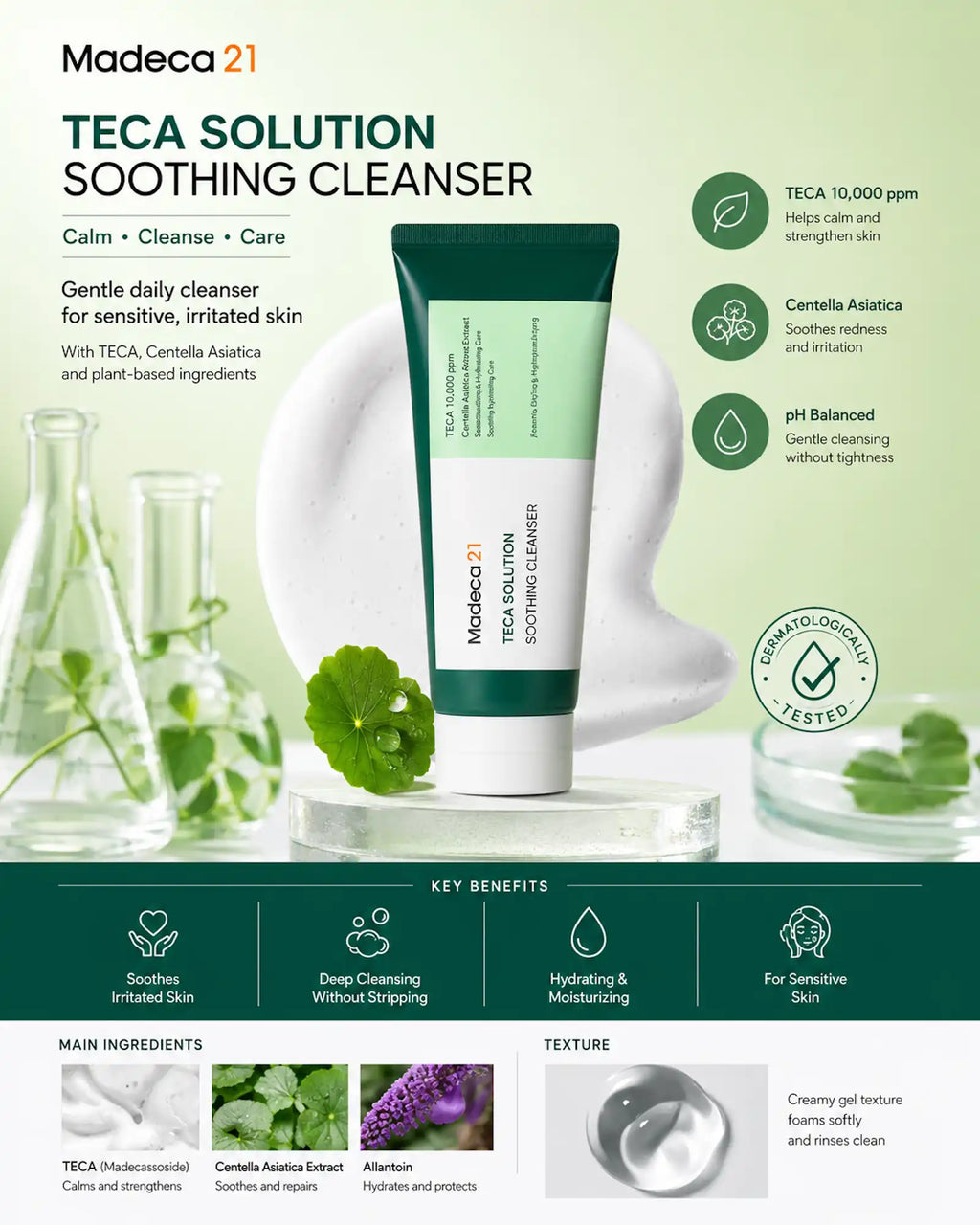 Madeca21 - TECA Solution Soothing Gel Cleanser 100ml