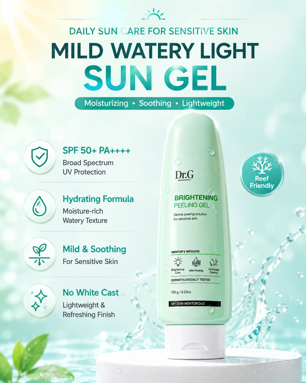 Dr.G - Isntree Mild Watery Light Sun Gel SPF50+ PA++++