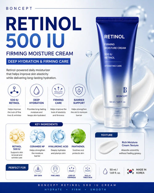 BONCEPT - Retinol 500 IU Cream (50ml)