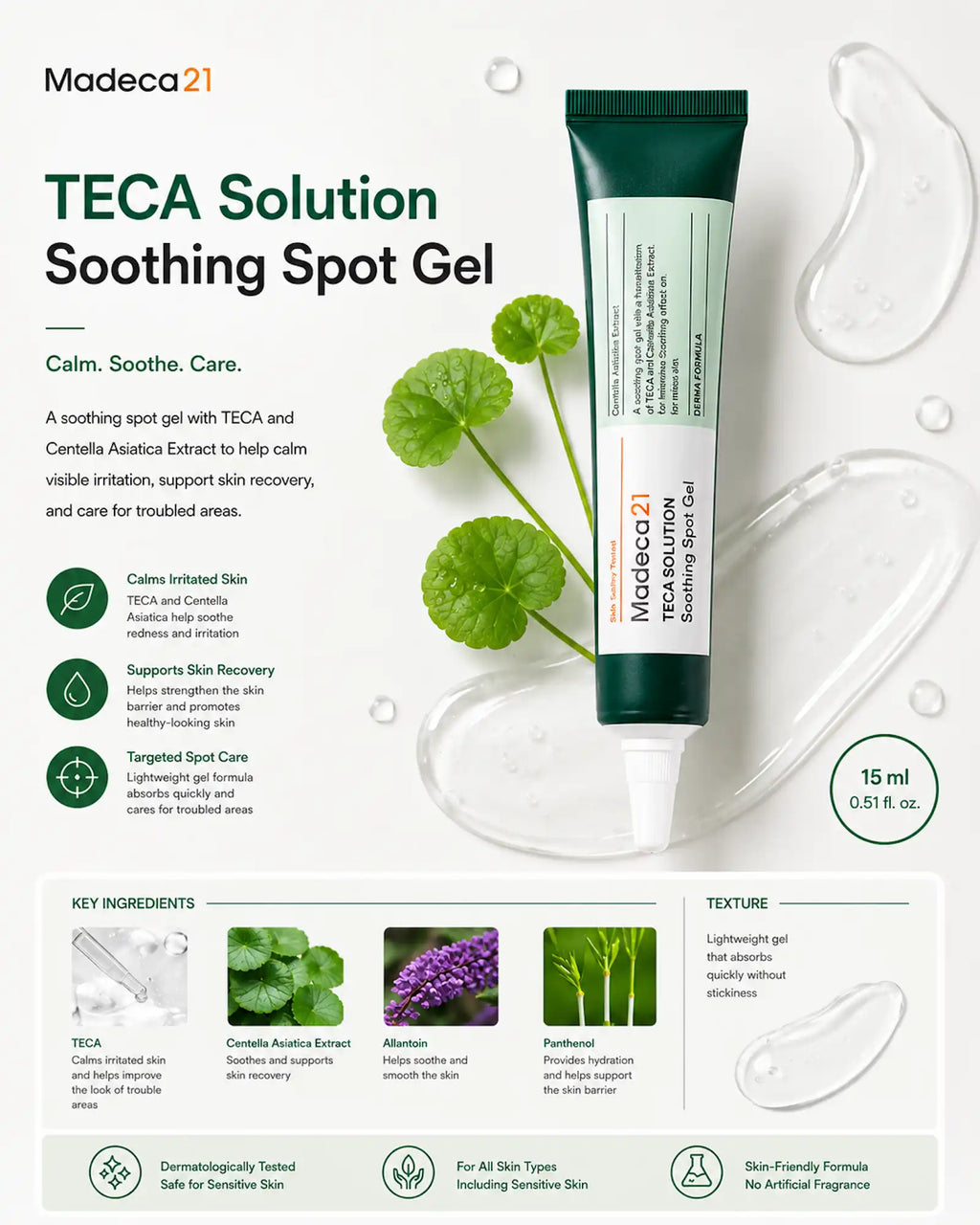 Madeca21 - TECA Solution Soothing Spot Gel 15ml