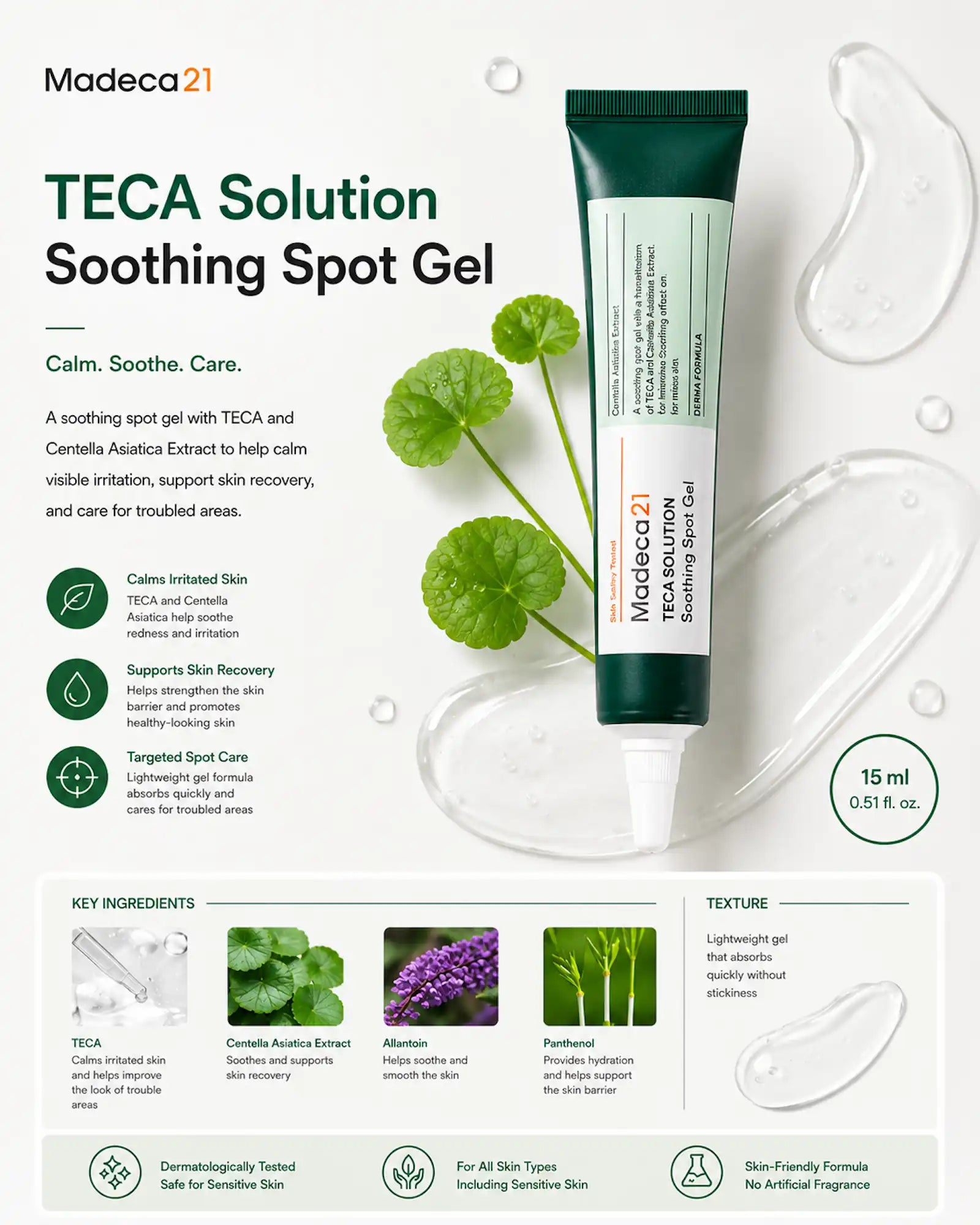 Madeca21 - TECA Solution Soothing Spot Gel 15ml