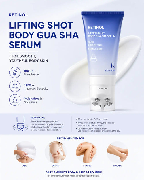 BONCEPT - Retinol Lifting Shot Body Gua Sha Serum (100ml)